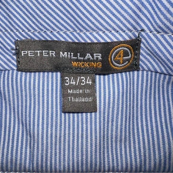 Peter Millar Men's Charcoal Stretch Wicking Golf Pants Size 35 - Picture 6 of 10